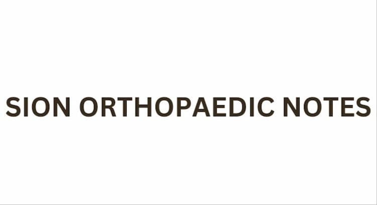 course | Sion Orthopaedic Notes